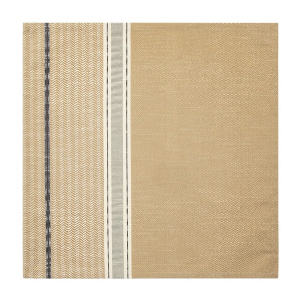 Serviettes de table coton et lin Dune Argan, Le Jacquard Français