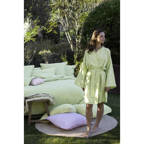 Kimono court coton Charmilles Limonade, Le Jacquard Français