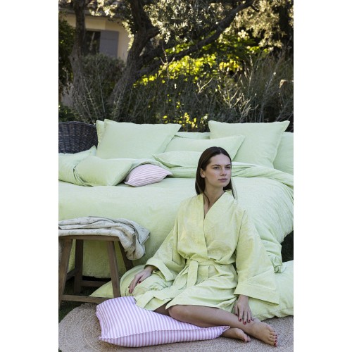Kimono court coton Charmilles Limonade, Le Jacquard Français