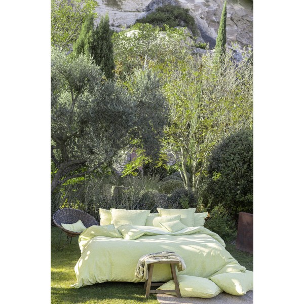 Parure de lit coton Charmilles Limonade, Le Jacquard Français