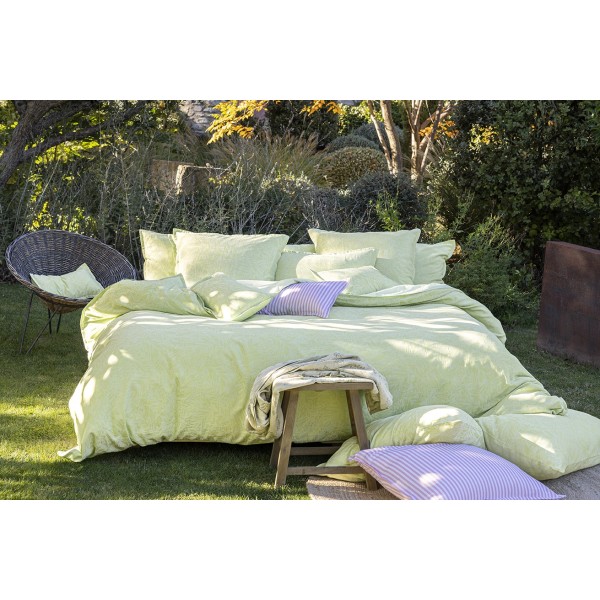 Parure de lit coton Charmilles Limonade, Le Jacquard Français