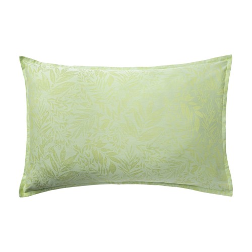 Le Jacquard Français - Taie rectangle jacquard de coton 118 fils/cm² Charmilles Limonade