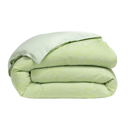 Le Jacquard Français - Housse de couette jacquard de coton 118 fils/cm² Charmilles Limonade