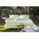 Le Jacquard Français - Housse de couette jacquard de coton 118 fils/cm² Charmilles Limonade