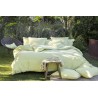 Le Jacquard Français - Housse de couette jacquard de coton 118 fils/cm² Charmilles Limonade