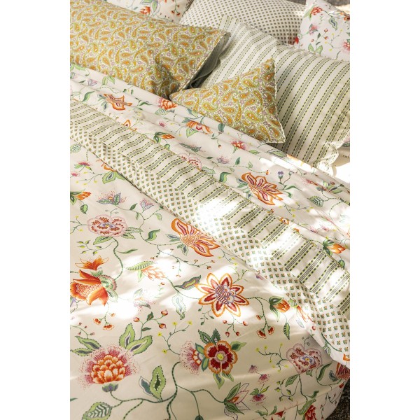 Le Jacquard Français - Parure de lit imprimée en percale de coton 118 fils/cm² Eté indien Mandala
