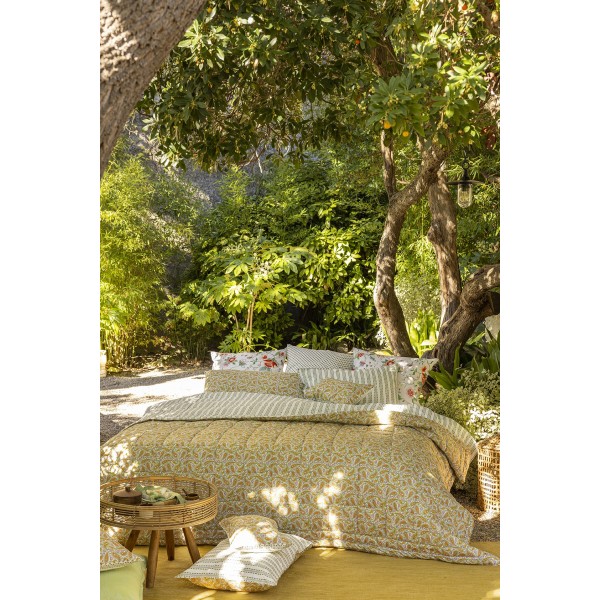 Le Jacquard Français - Couvre-lit matelassé Eté indien Mandala