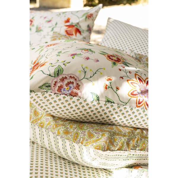 Le Jacquard Français - Taies imprimées en percale de coton 118 fils/cm² Eté indien Mandala
