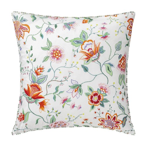 Le Jacquard Français - Taie 65x65 imprimée en percale de coton 118 fils/cm² Eté indien Mandala