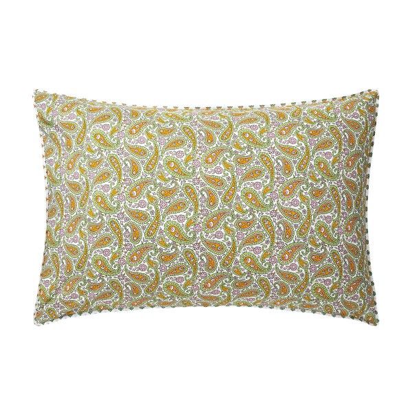 Le Jacquard Français - Taie 50x75 imprimée en percale de coton 118 fils/cm² Eté indien Mandala