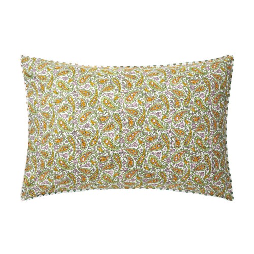 Le Jacquard Français - Taie 50x75 imprimée en percale de coton 118 fils/cm² Eté indien Mandala