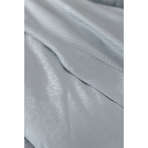 Le Jacquard Français - Drap plat jacquard coton peigné  118 fils/cm² Portofino Lido