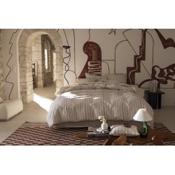 Le Jacquard Français - Housse de couette coton/lin Dune Argan