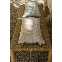 Housse de coussin coton Dune Argan, Le Jacquard Français