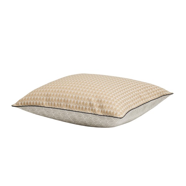 Housse de coussin coton Dune Argan 50x50, Le Jacquard Français