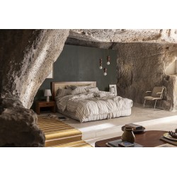 Le Jacquard Français - Parure de lit coton/lin Dune Touareg