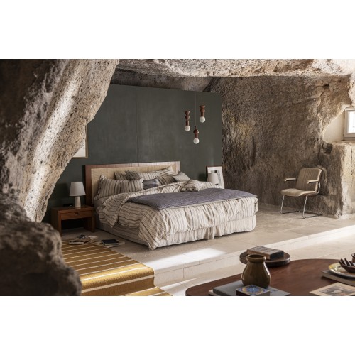Housse de Courtepointe coton Dune Touareg, le Jacquard Français