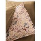 Housses de coussin et courtepointe imprimées coton/lin Campagne Rose, Le Jacquard Français