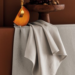 Nappe sur mesure motif jacquard Bastide Lin laize 180cm, Garnier-Thiébaut