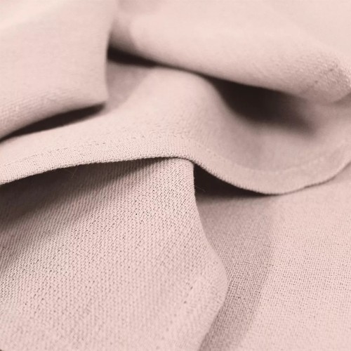Tissu au mètre motif jacquard Bastide Rose poudre laize 180cm, Garnier-Thiébaut