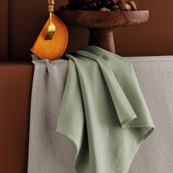 Tissu au mètre motif jacquard Bastide Verde laize 180cm, Garnier-Thiébaut