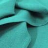 Tissu au mètre motif jacquard Bastide Turquoise laize 180cm, Garnier-Thiébaut