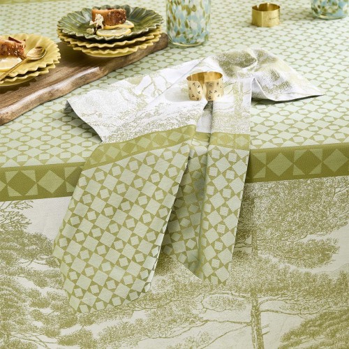 Serviettes de table coton Le Sud Vert, Garnier-Thiébaut
