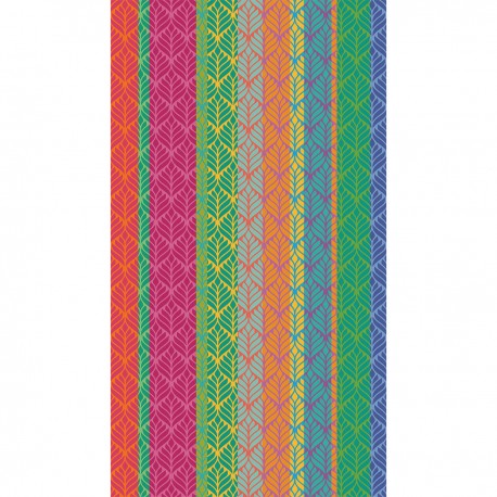 Drap de plage velours jacquard Feuillage Pop, Garnier-Thiébaut