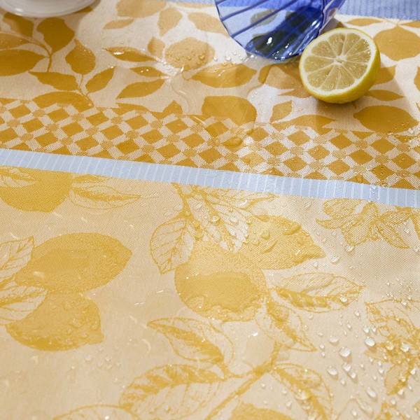Tissu enduit Mille Citrons Provence laize 180cm, Garnier-Thiébaut