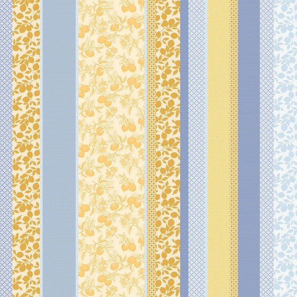 Nappes sur mesure Mille Citrons Provence laize 185cm, Garnier-Thiébaut