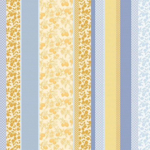 Nappes sur mesure Mille Citrons Provence laize 185cm, Garnier-Thiébaut