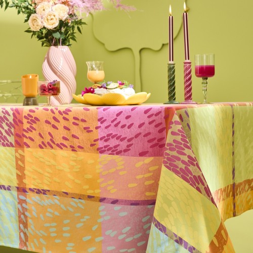 Nappes sur mesure coton Mille Sources Berlingot, laize 185cm, Garnier-Thiébaut