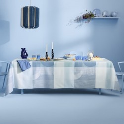 Nappe coton Mille Textures Bleu, Garnier-Thiébaut