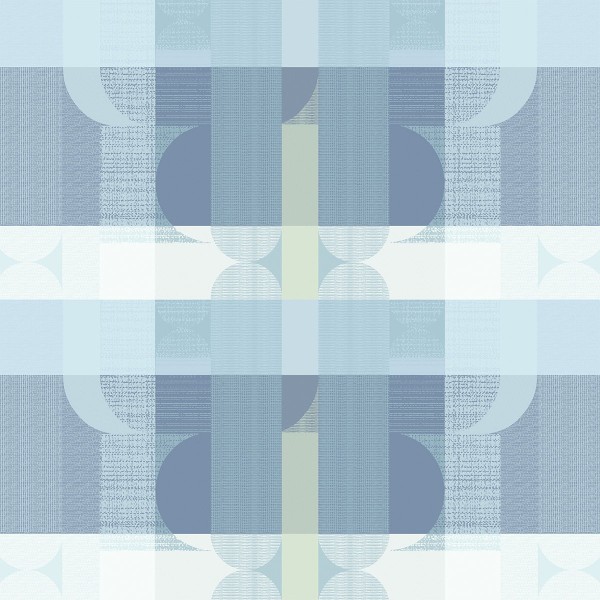 Nappe coton Mille Textures Bleu, Garnier-Thiébaut