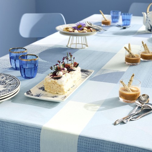 Tissu sur mesure Mille Textures Bleu laize 185cm, Garnier-Thiébaut