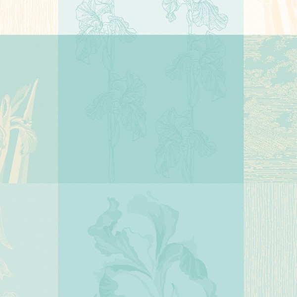 Serviettes de table Mille Iris d'eau Aqua, Garnier-Thiébaut