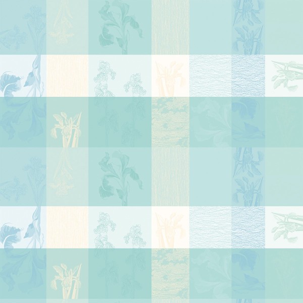 Tissu enduit Mille Iris d'eau Aqua laize 180cm, Garnier-Thiébaut