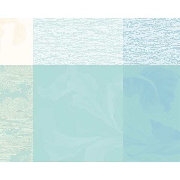 Sets de table enduits Mille Iris d'eau Aqua, Garnier-Thiébaut 
