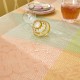Nappes coton jacquard Mille Empreintes Pastel, Garnier-Thiébaut 