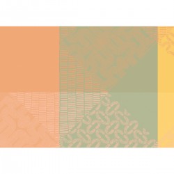 Sets de table enduits Mille Empreintes Pastel, Garnier-Thiébaut (par 4)