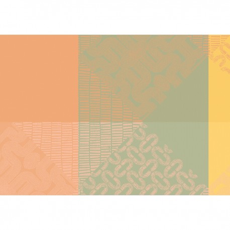 Sets de table enduits Mille Empreintes Pastel, Garnier-Thiébaut 