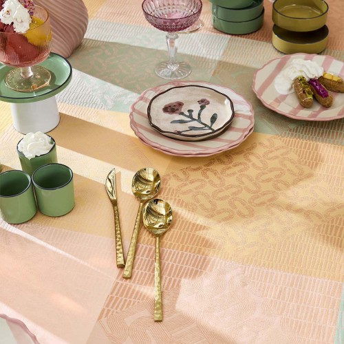 Sets de table enduits Mille Empreintes Pastel, Garnier-Thiébaut 