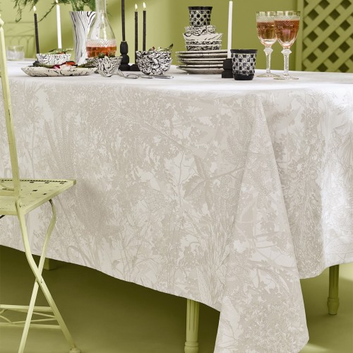 Tissu nappes au mètre Mille Esprit jardins Chanvre en 185cm, Garnier-Thiébaut