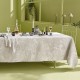 Nappe enduite sur mesure Mille Esprit jardins Chanvre laize 180cm, Garnier-Thiébau