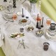 Nappe enduite sur mesure Mille Esprit jardins Chanvre laize 180cm, Garnier-Thiébau