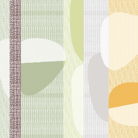 Serviettes de table coton jacquard Mille Galets Terre cuite, Garnier-Thiébaut 