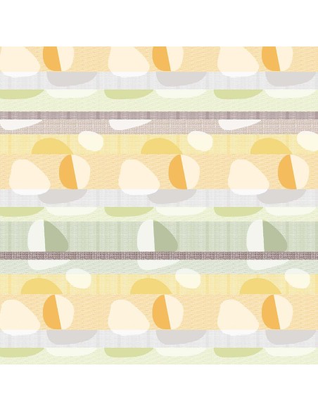 Nappe sur mesure coton jacquard Mille Galets Terre cuite, laize 160cm, Garnier-Thiébaut