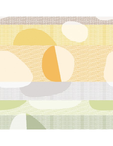 Serviettes de table coton jacquard Mille Galets Terre cuite, Garnier-Thiébaut