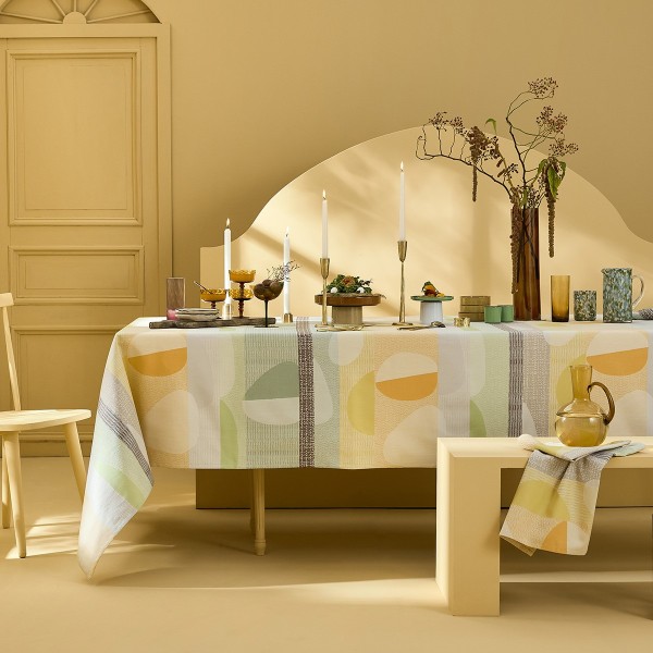 Conton enduit Mille Galets Terre cuite, laize 155cm, Garnier-Thiébaut