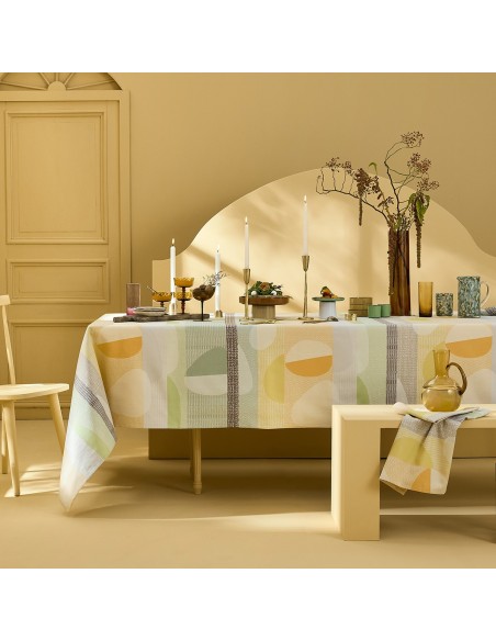 Conton enduit Mille Galets Terre cuite, laize 155cm, Garnier-Thiébaut